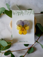 Broche pensée jaune/violet