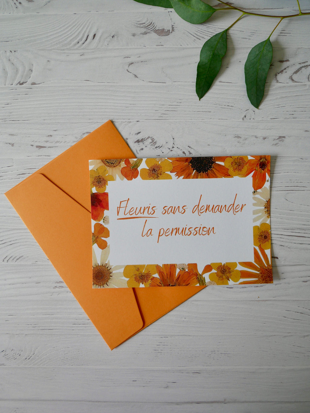 Carte message « fleuris »