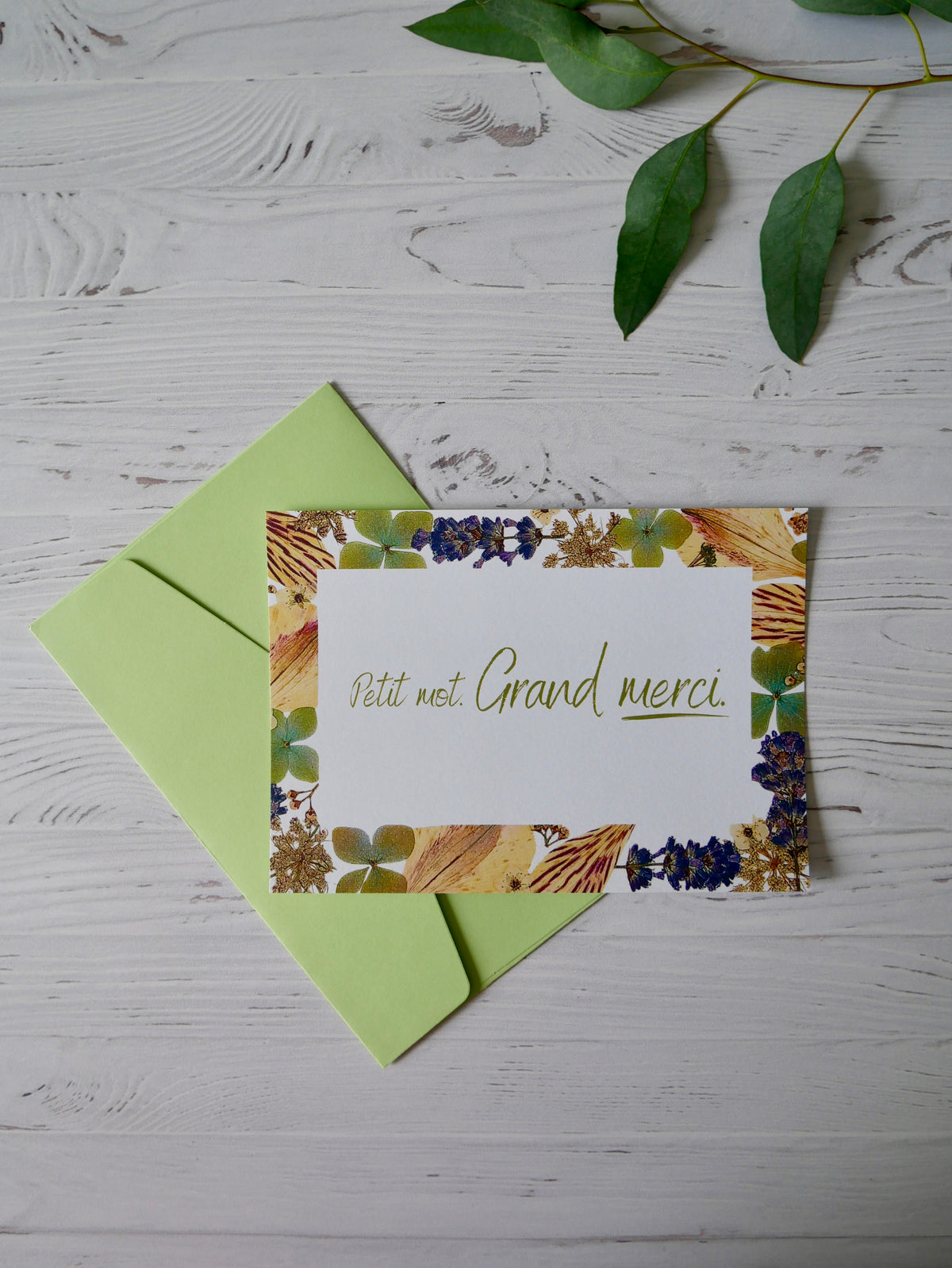 Carte message « merci »