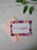 Carte message « incroyable »