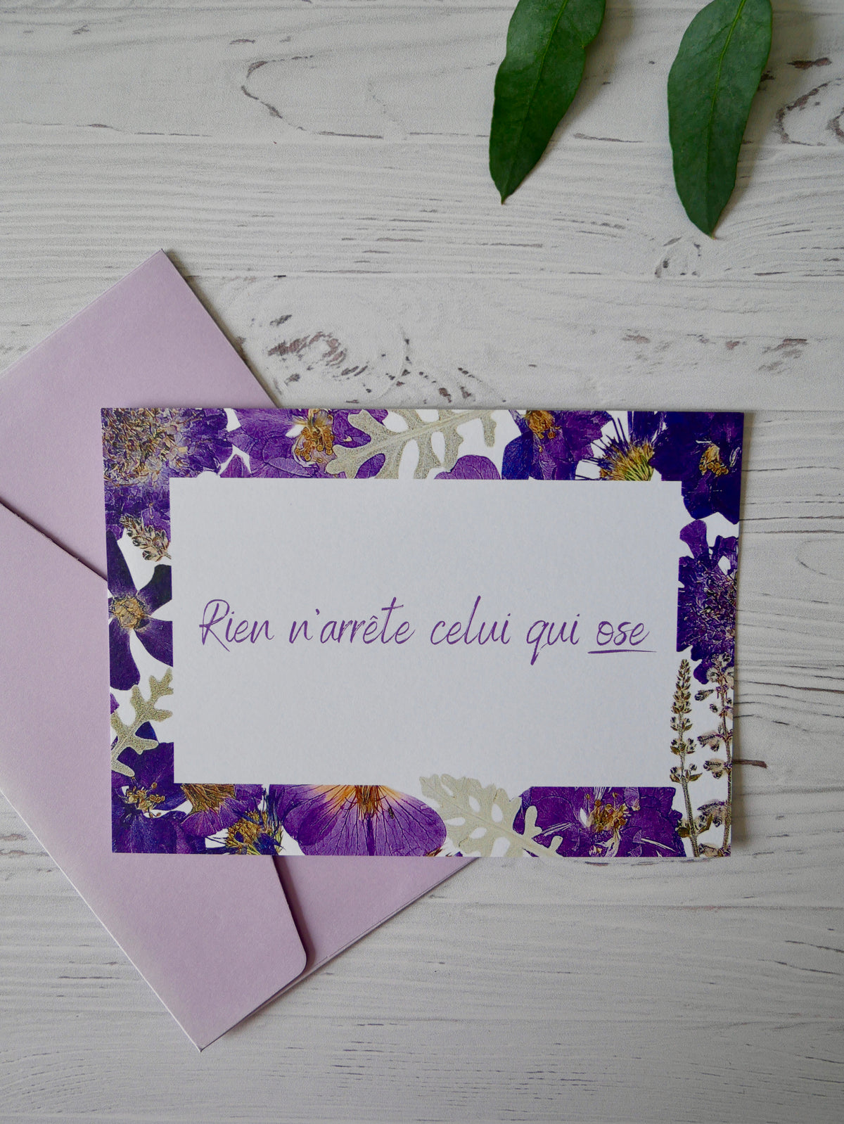 Carte message « ose »