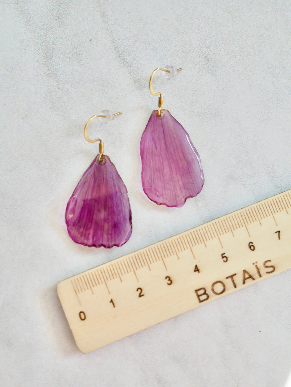 Boucles d’oreilles pétales cosmos crochet