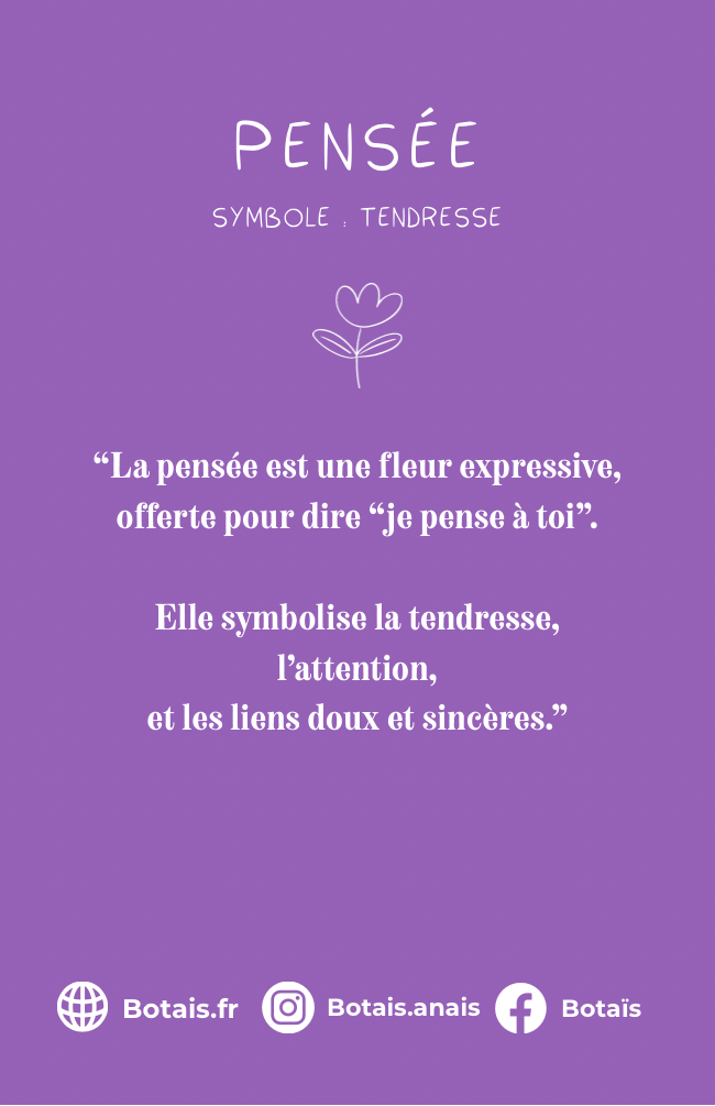 Magnet pensée jaune/violet