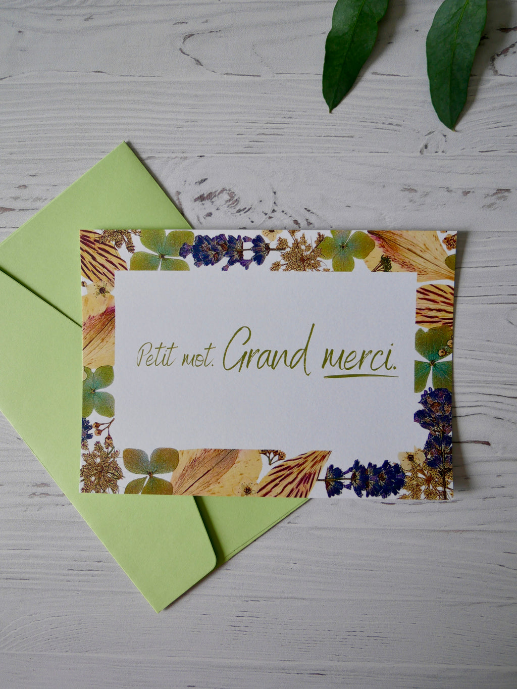 Carte message « merci »