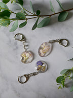 Porte-clés delphinium 🌸