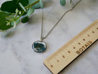Collier hortensia plat cercle