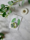 Magnet hortensia bleu vert