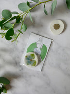 Magnet hortensia bleu vert