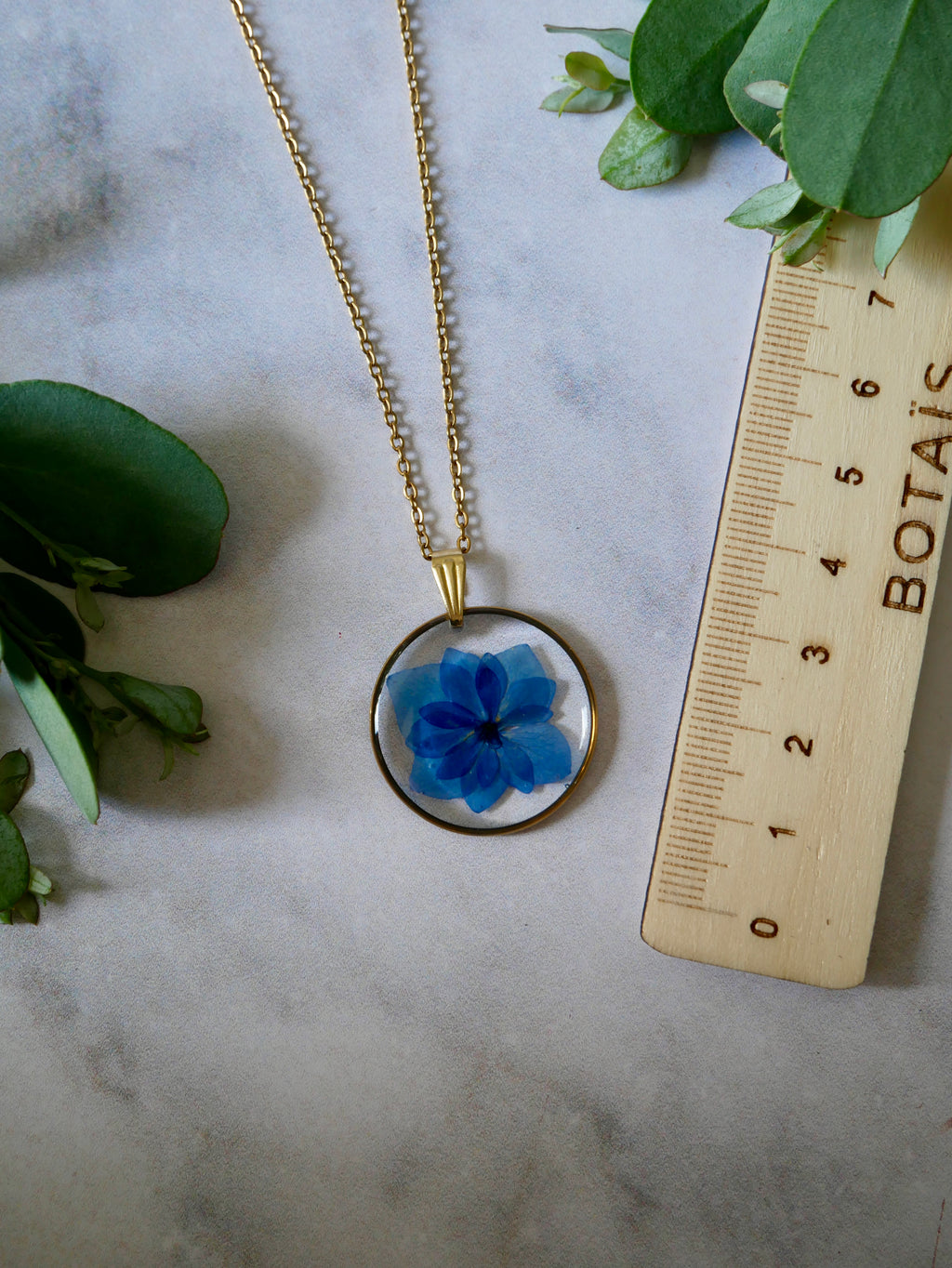 Collier hortensia cercle