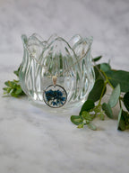 Collier hortensia plat cercle