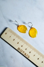Boucles d’oreilles pétales bidens crochet