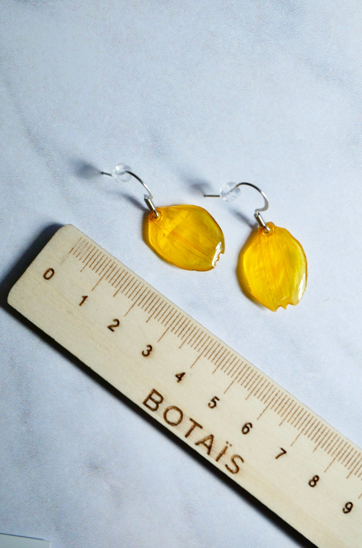 Boucles d’oreilles pétales bidens crochet